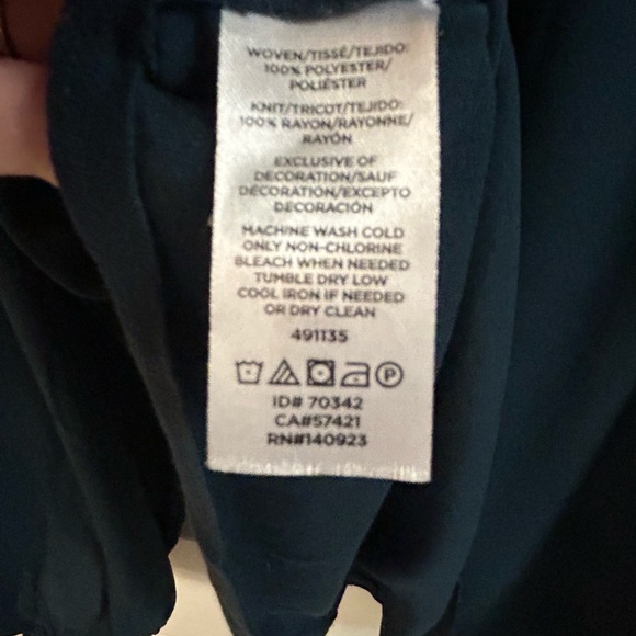 LOFT Dark Teal Blouse - Picture 5 of 5